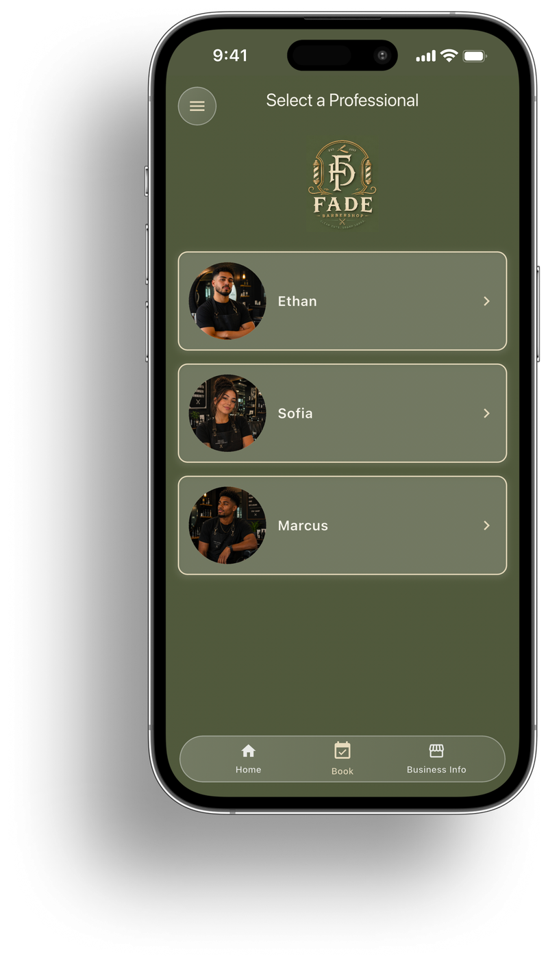 Your branded booking page